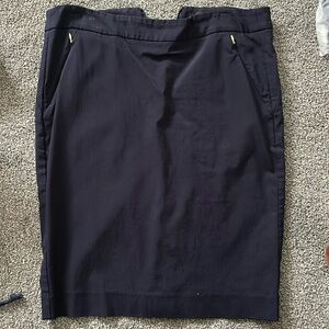 THE LIMITED Navy Exact Stretch Pencil Skirt